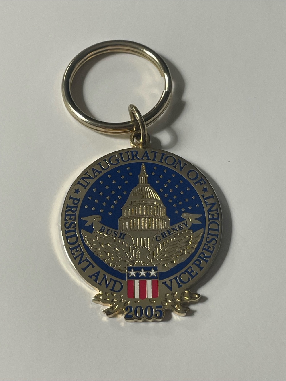 Vintage Inauguration of President Busch and Vice President Cheney 2005 Keychain